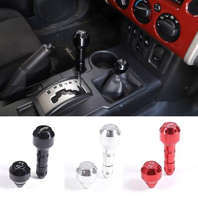 For Toyota FJ Cruiser 2007- Aluminum Alloy Black/Red Car Shift Head Gear Knob Car Interior Accessories