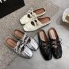 Womens Summer Shoes 2026 Summer New Comfortable Non Slip Lightweight Half Drag Shoes Outdoor Fashion Soft Sole Bow-knot Sandals