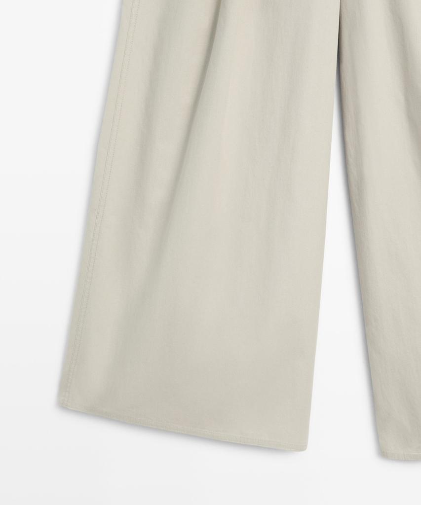 Masimodutti Pleated Sasi Belted Wide Leg Pants