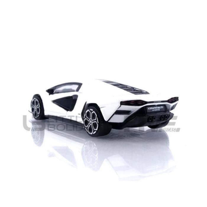 Voiture Miniature de Collection - BBURAGO 1/43 - LAMBORGHINI Countach LPI 800-4 - Blanc - 30459W