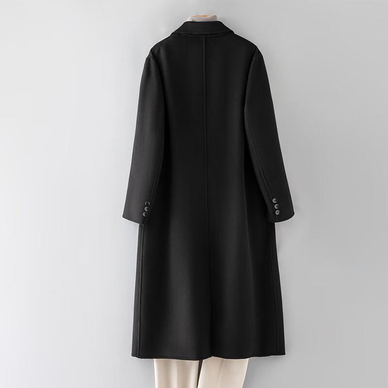 Vanzhen Men's 2025 Autumn/Winter Double-Faced Pure Wool Overcoat