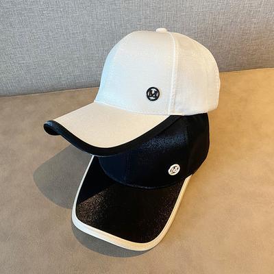 Boné de beisebol para mulheres na primavera e no verão estilo coreano para mostrar seus rostos moderno e moderno boné de beisebol com proteção solar