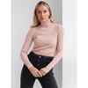 TIFICY Women's Fashion Casual Fall Winter Solid Color Print Long Sleeve High Neck Sweaters
