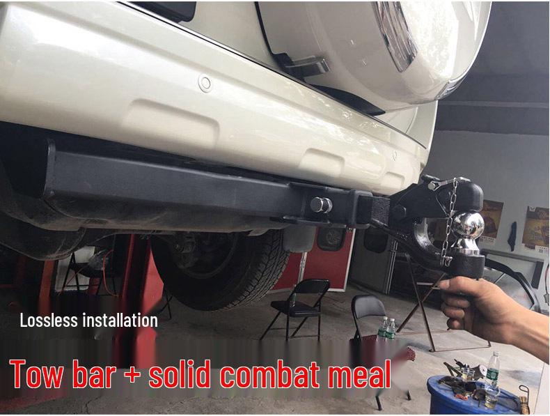 Compatible Tow Hook Frame for Toyota Prado FJ: Rear Towing Modification