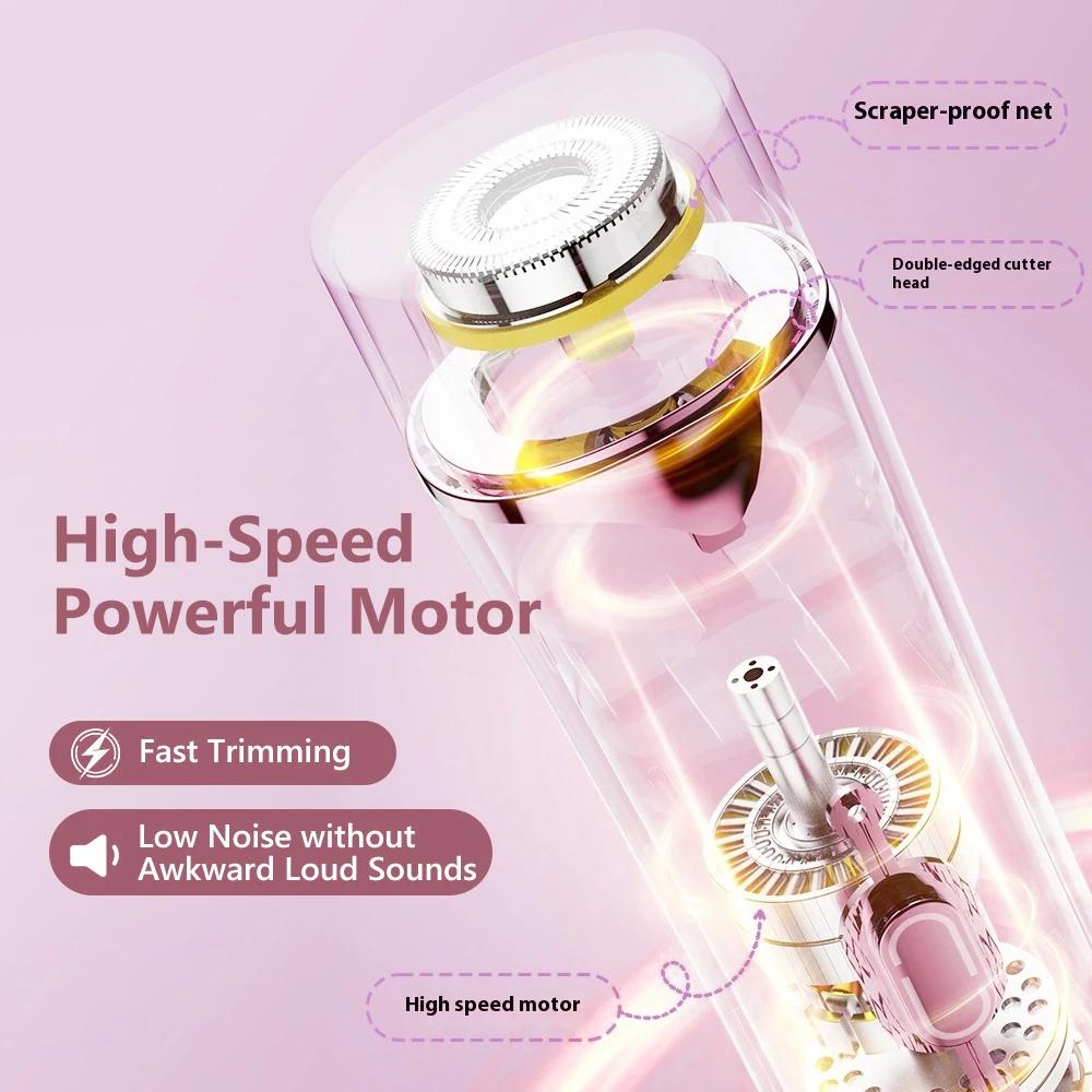 Xiaomi 2 in 1 Double Head Electric Shaver for Women Waterproof Wet & Dry Hair Razors Bikini Hair Trimmer Detachable Head Shaver