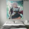 Alya Anime Wall Tapestry Aesthetic Wall Hanging Printed Fabric Blanket Decorative Tapestries for Bedroom Living Room Home Decor