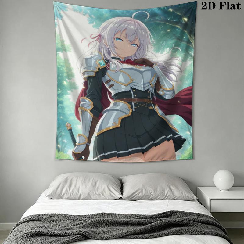 Alya Anime Wall Tapestry Aesthetic Wall Hanging Printed Fabric Blanket Decorative Tapestries for Bedroom Living Room Home Decor