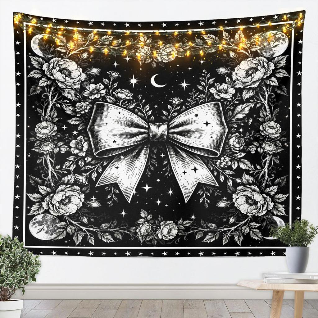 Bohemian Tapestry for Bedroom | Sun and Moon Wall Tapestry Aesthetic Antique Decor Cosmic Galaxy Tapestries, Universe Stars