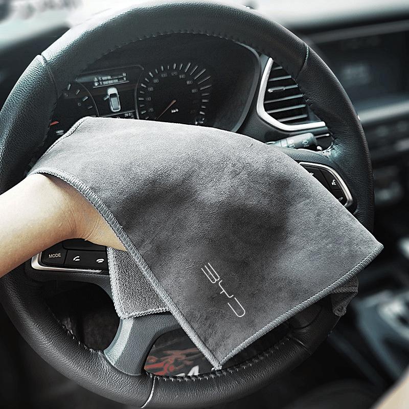 BGY1 Car Cleaning Brush Dust Remover Suede Fleece Microfiber Wash Towel For BYD Tang EV600 Han EV Yuan ATTO Song PLUS Pro MAX DMI Qin