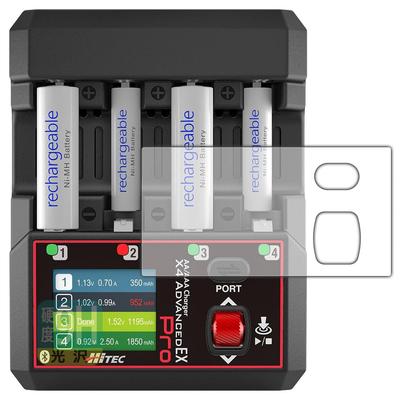 Ładowarka PDA Kobo HiTEC AA/AAA X4 ADVANCED EX Pro Kompatybilna z Folia Ochronna 9H Wysoka Twardość [Błyszcząca], Wyprodukowano w Japonii