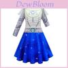 Zombie3 Halloween Costume Dress With Wig And Cape Set For Children Girls