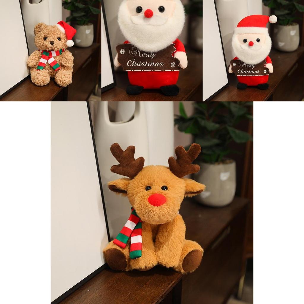 Adorable Plush Teddy Bear Christmas Gift Cuddly Stuffed Animal For Kids