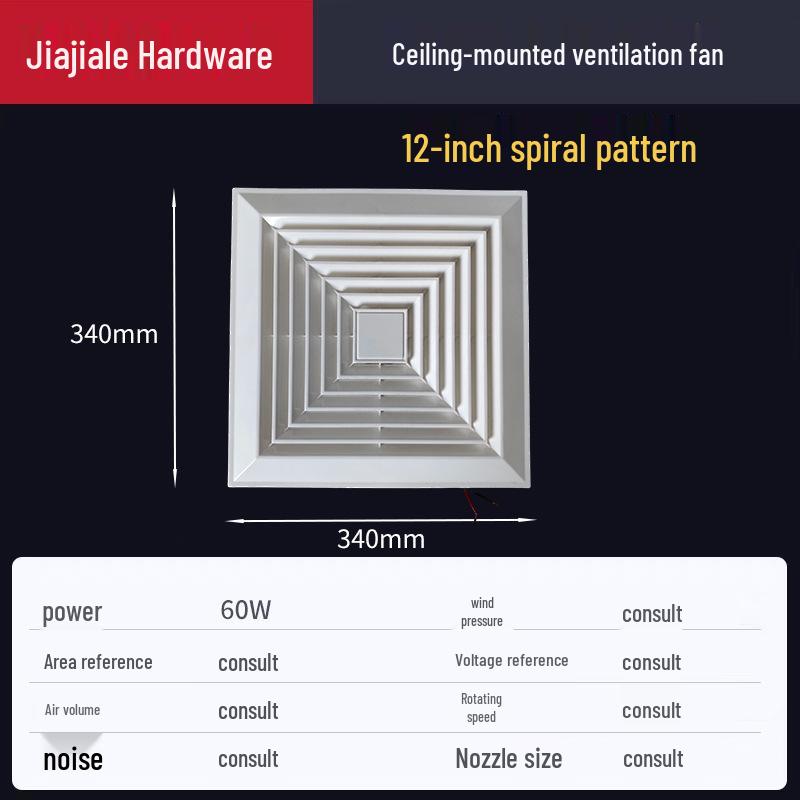 Deckenventilator für Badezimmer und Küche