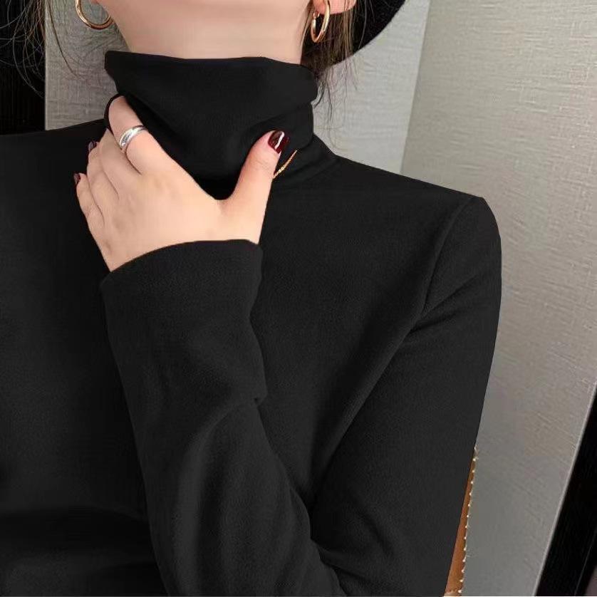 

Women s High-Neck Plush Base Layer Top: Thick, Soft German Velvet, Perfect for Autumn & Winter Warmth XL (Recommended for 115-130 lbs)