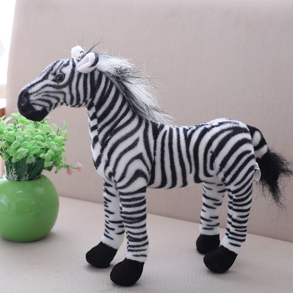 Stuffed Animal Realistic Horse Stuffed Toy Simulation Horse Plush Doll  Birthday Gift