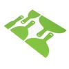 5PCS Plastic Putty Scrapers Flexible Spatula Set Multipurpose Paint Scraper Tool for Painting
