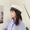 Sweet White Sailor Hat Korean Style Octagonal Cap Casual Painter Hat  Spring Summer
