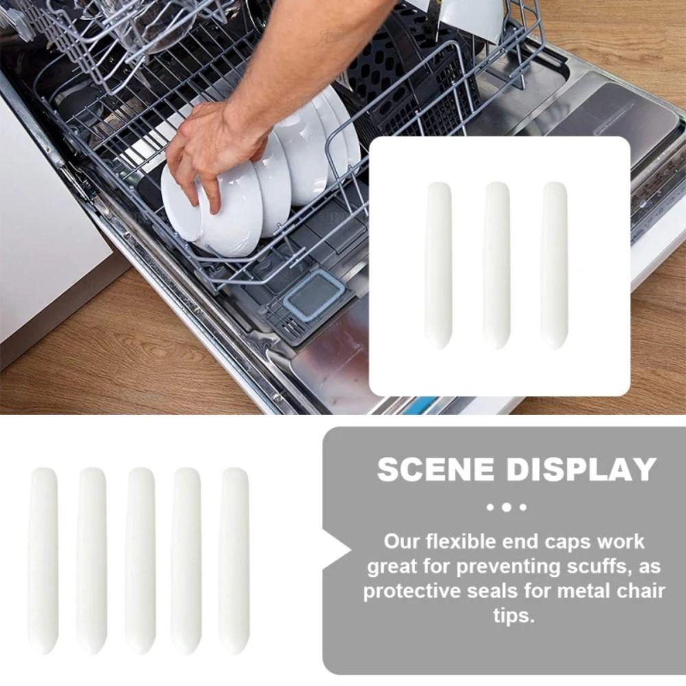 100pcs Rubber Tip Cap Cover Flexible End Cover Caps Dishwasher Rack Caps Covers Tine Prong End