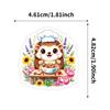 56/112 Pcs Different Poses Animated Style Hedgehog Stickers Reusable for Scrapbook Stationery Box Pen Holder Notebook Phone Deca