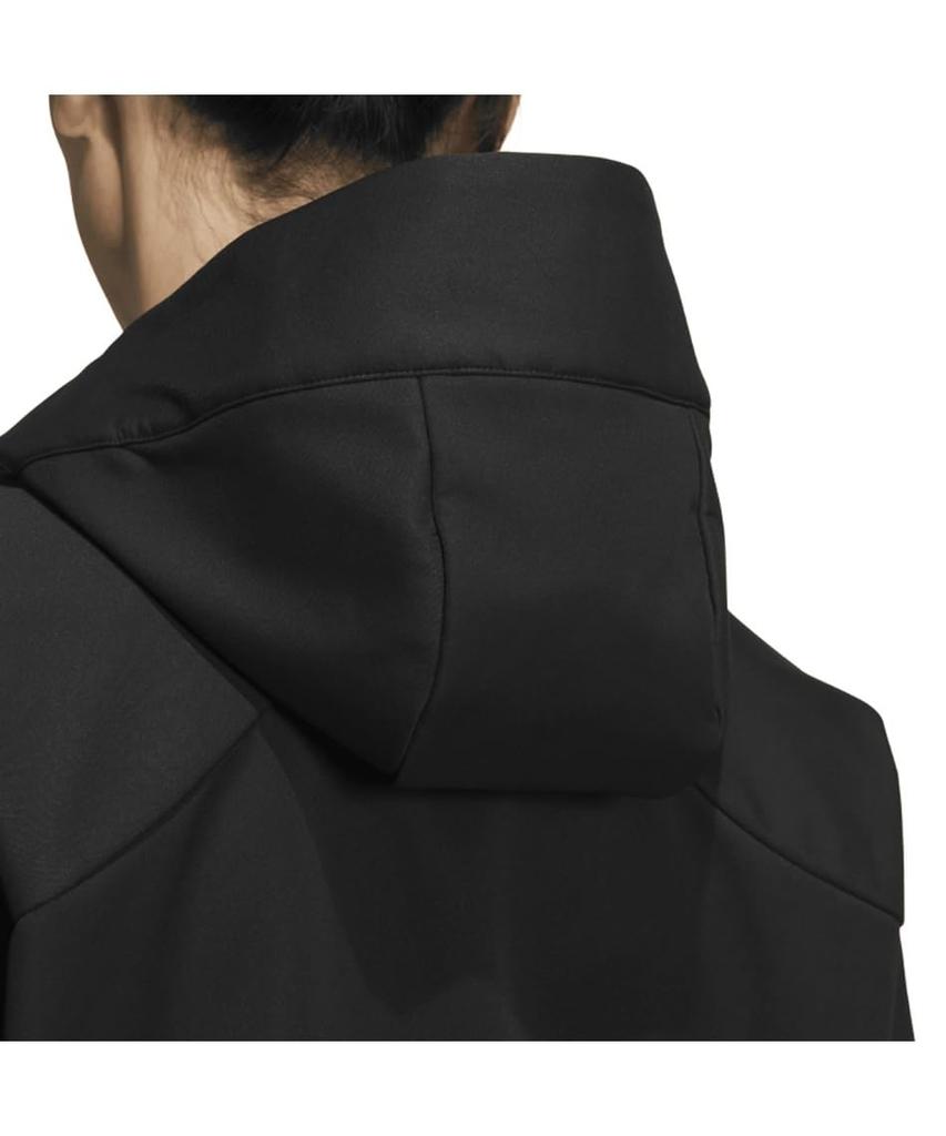 adidas Regular Fit Bonded Fleece Hooded Track Top Standard.1 Triple-Layer Full-Zip KWY05-JH1031 (Black/LL/Men's)