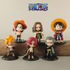 Piece One 6pcs Luffy Marco Pvc Action Figure Model Home Decoration Toy Gift Fans