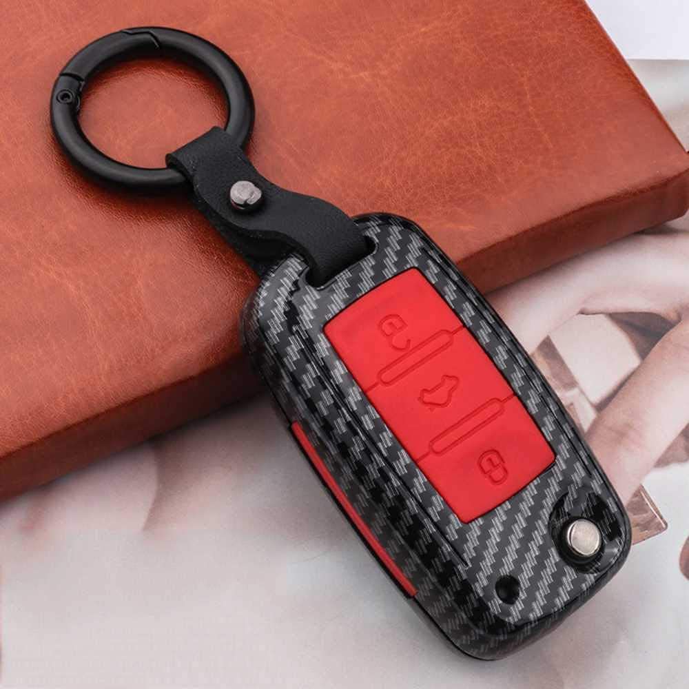 Car Key Case Cover For VW Volkswagen Polo Golf 4 5 6 7 T5 MK7 Tiguan Passat B6 B5 Skoda Octavia A5 A7 Seat Leon FR 2 Ibiza Ateca