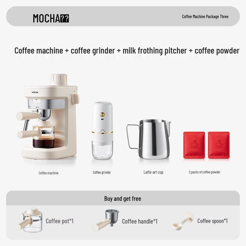 Italian Moka Pot: Semi-Automatic Coffee Maker for Home or Office with Manual Grinding and Brewing.