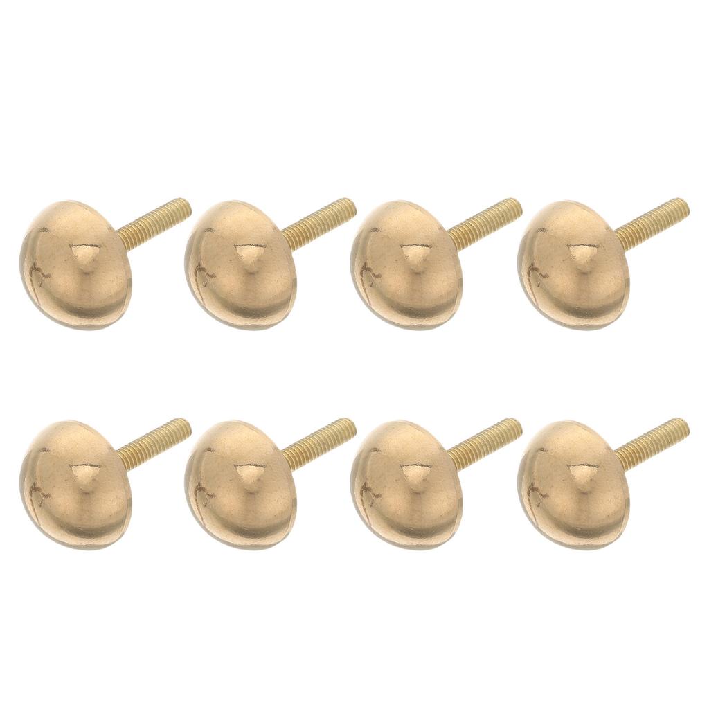 8Pcs Brass Dome Screw Cap 20Mm Curved Screw Protector Cap for Furniture Staircase Door Hardware Cabinet Screws Finishing Washer