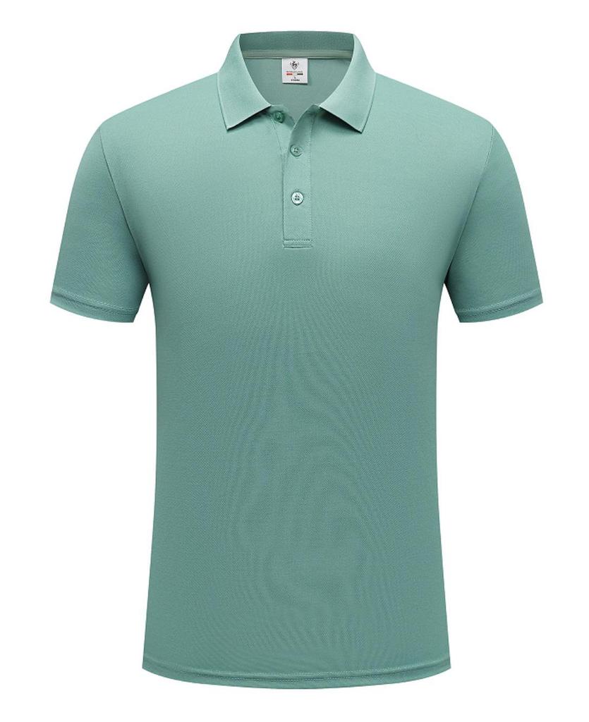 Spring/Summer Unisex Simple Short Sleeve Polo - Men's Solid Color Turn-Down Collar Sports Shirt