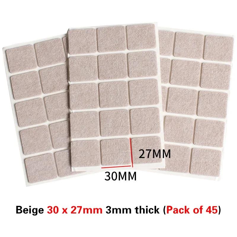 Thickened Self-adhesive Felt Chair Leg Pads Anti Slip Scratch Resistant Noise Resistant Floor Furniture Protection Pads Gaskets