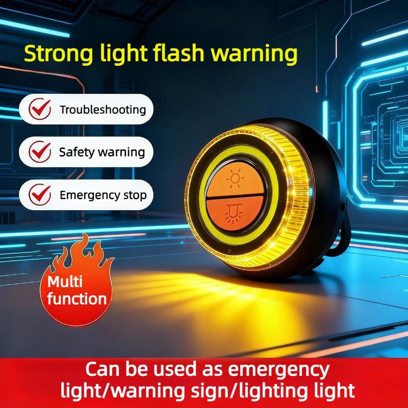 Car magnetic emergency indicator light with 2 lighting mode,used for fast 360°visual positioning light,for various vehicle model