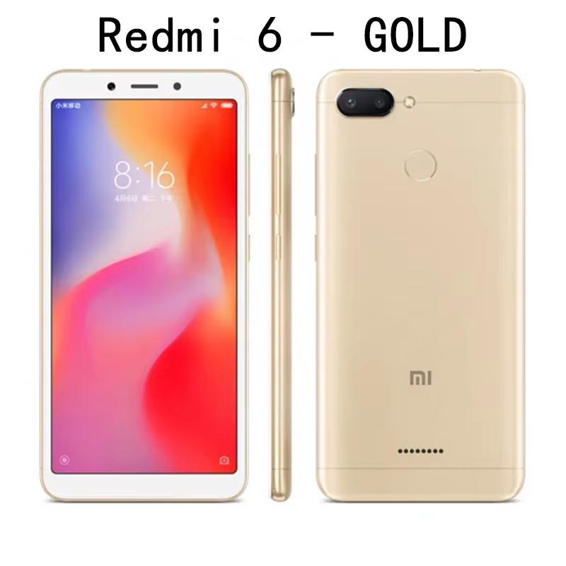Global Rom Original Xiaomi Redmi 6 4GB 64GB 13000mAh celular googleplay Fingerprint Octa-core 6.6 inch 4G Smartphone