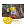 Wasp Trap, Wasp Trap, Yellow Wasp Traps, Wasps Hornets Fruit Flies Trap Bee Shape Flying Traps 4 Pieces