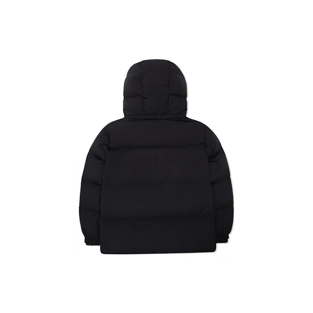 Giacca con Cappuccio e Etichetta Monocolore MLB New York Yankees Cappotto Imbottito Invernale Corto Giacca Unisex Nera 3ADJEC426-50BKS