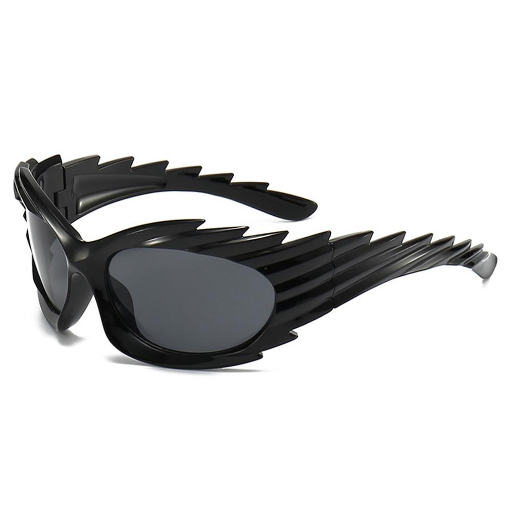 Wing Riding Sunglasses Concave Shape Ins Fashion Sunglasses Female Barbed Hedgehog Sunglasses