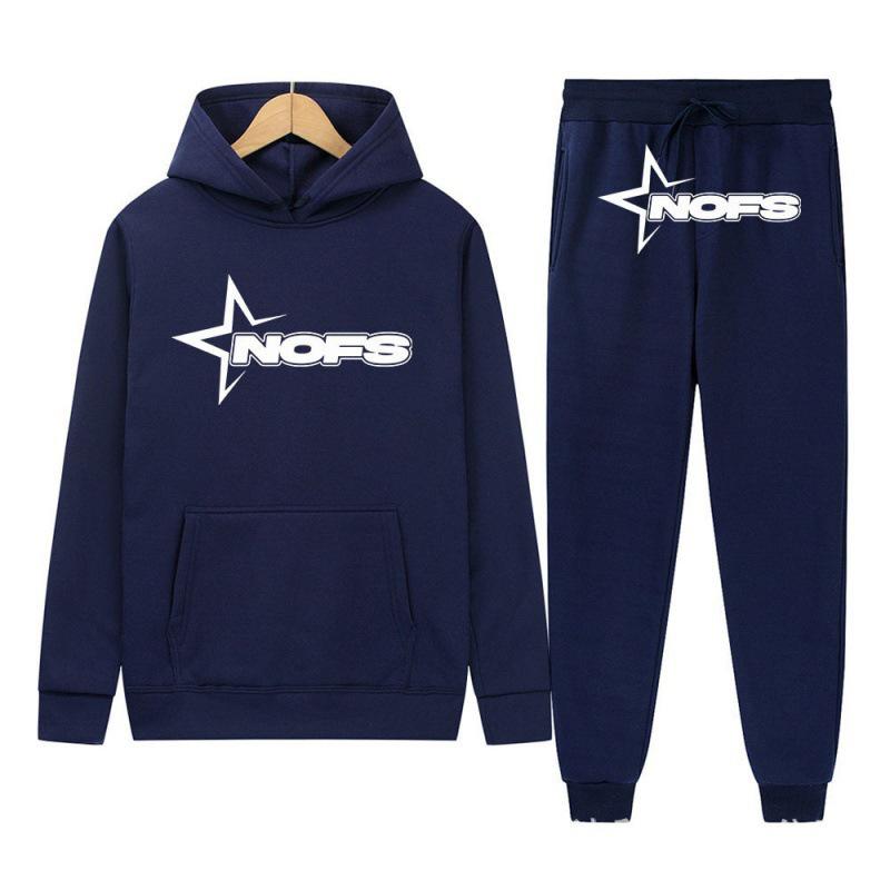 Gothic Punk Rock Letter Hoodie & Sweatshirt Set - Trendy Streetwear