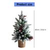 Artificial Christmas Tree with Pinecone Tabletop Accessories Festives Home Desktop Decoration Christmas Ornament