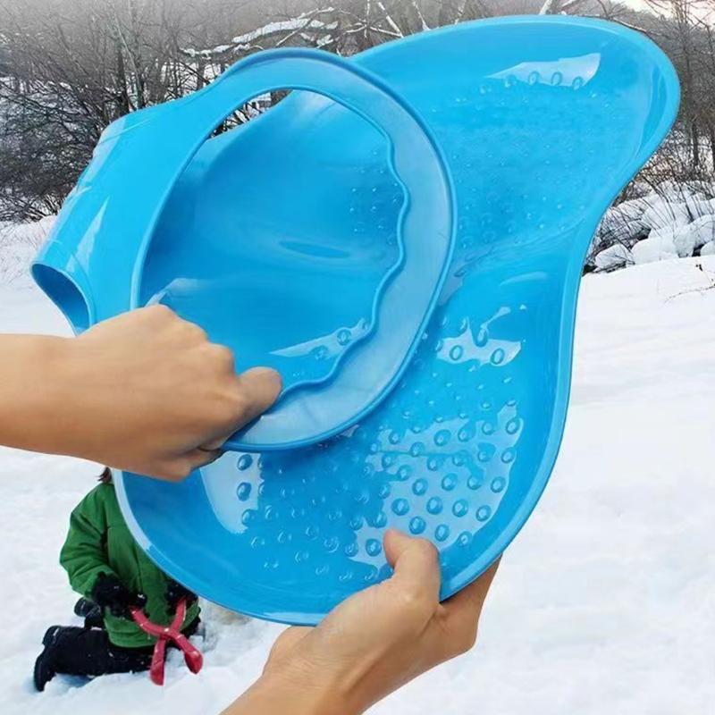 Downhill Sled Snowboard for Kids Snow Grass & Sand Boarding Kids Snow Sled Board Outdoor Winter Skiing Board with Handle