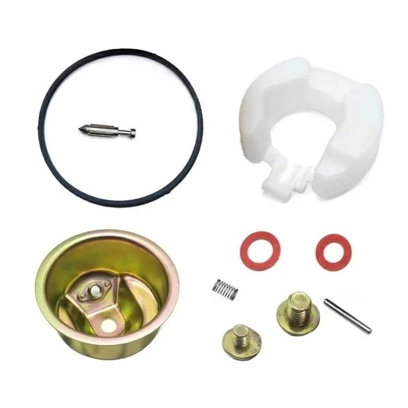 Premium Lawn Mower Carburetor Needle Bowl Float Gasket Seal Pin 2 Pcs Engine Repair Kit for Easy Maintenance in Garden