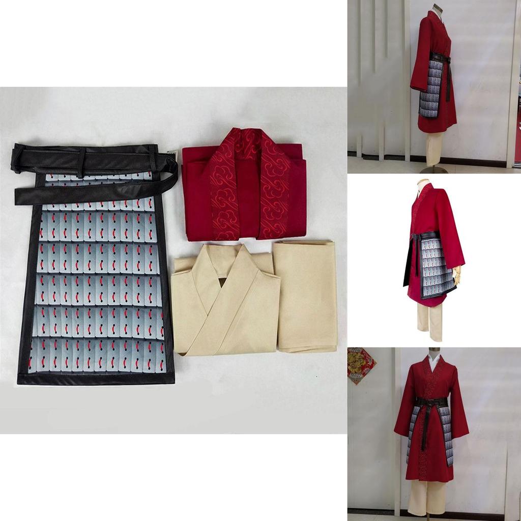 Elegant Hua Mulan Chinese Hanfu Cosplay Costume For Women And Girls With Full Set Wig