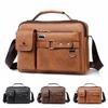 Erkek postacı çantası Deri Crossbody Çanta Su Geçirmez Omuz Çantaları Çok Fonksiyonlu Evrak Çantası Seyahat Çalışma Iş Çanta Ayarlanabilir Askı