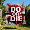 1pc DO OR DIE Outdoor Soft Polyester Flannel Throw Blanket Versatile for All Seasons , Soft , Cozy , Warm All Season Quilted Throw ,