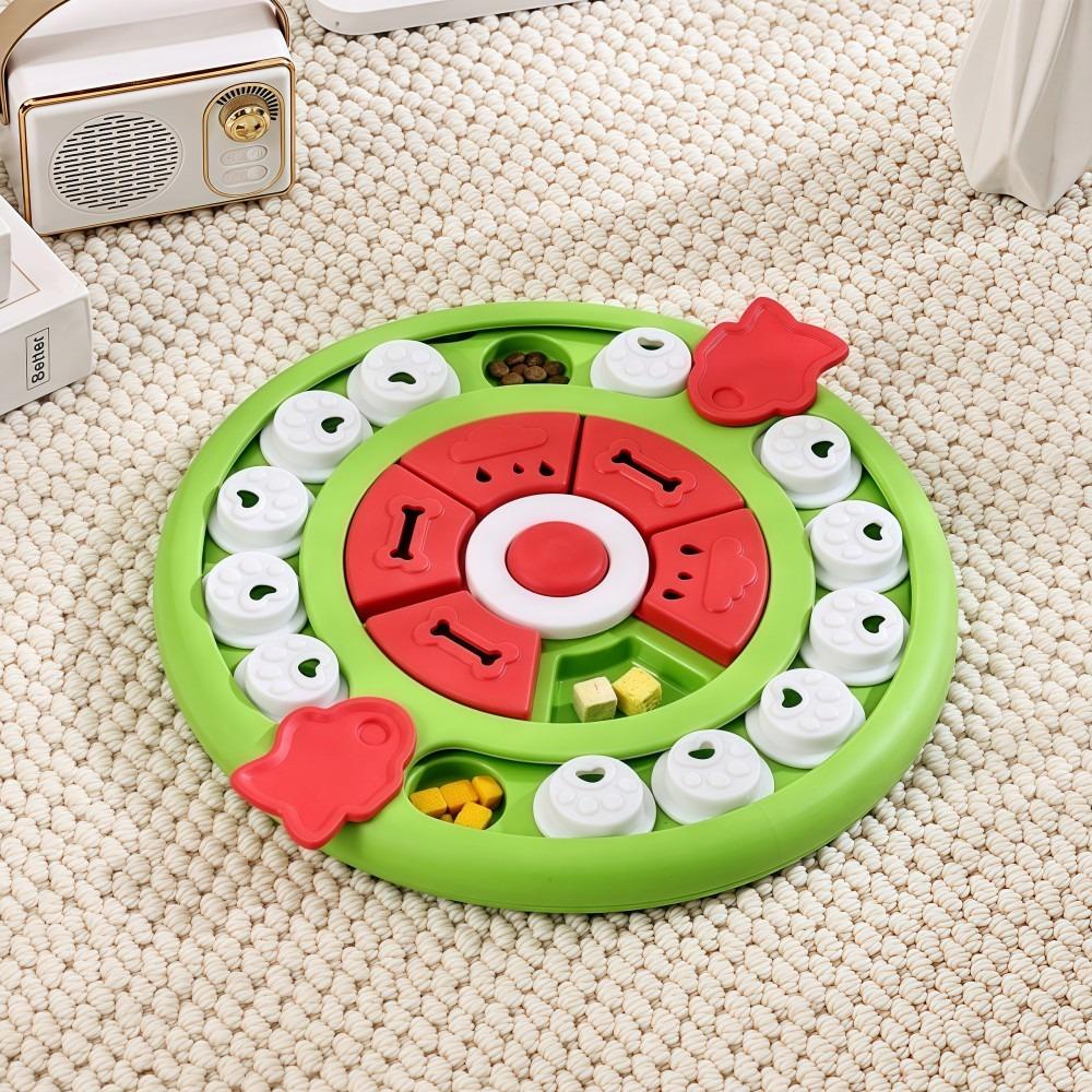 Interactive Dog Puzzle Feeder Toy Slow Feeding Choking Prevention Dog Treat Puzzle Plastic Food Grade