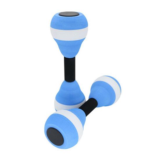 

2 шт. детские водные гантели высокой плотности из пены EVA, вес для бассейна, водная аэробика, похудение, плавающие гантели для упражнений, аква-фитнес, штанга, оборудование для тренировок синий