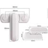 Window Locks - Zinc Alloy - 4 Pieces White Door Locks - Home Security Upvc/pvc