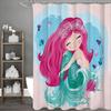 Little Mermaid Shower Curtain, Bathroom Decorative Shower Curtain, Waterproof Shower Curtain With Hooks