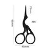 Facial Hair Scissors Rounded Professional Stainless Steel Mustache Nose Hair Beard Eyebrows Eyelashes Trimming Clippers