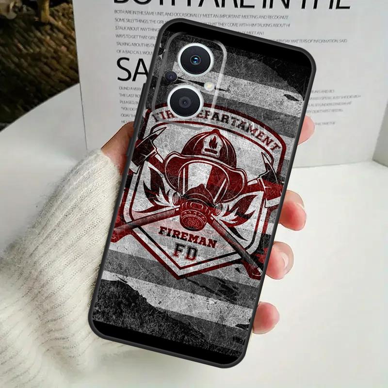 Firefighter Heroes Fireman Phone Case For OPPO Reno 8 7 Lite 8T 11 12 13 14 14F 10 Pro OPPO Find X8 X6 X5 X9 Pro Cover