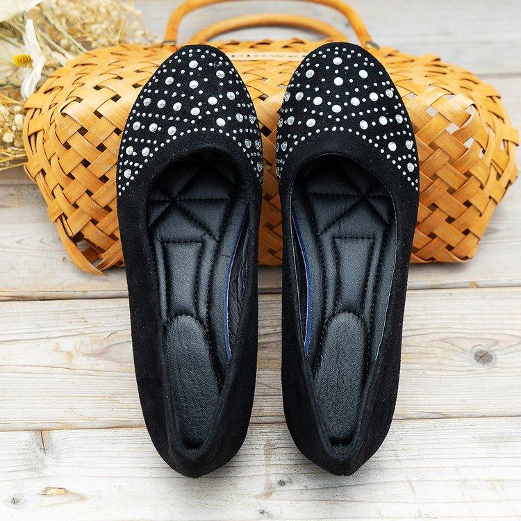 Foreign Trade 2025 Large Size Shallow Mouth Flat Sole Shoes Light and Comfortable Rhinestone Women's Shoes Comfortable Versatile and Breathable