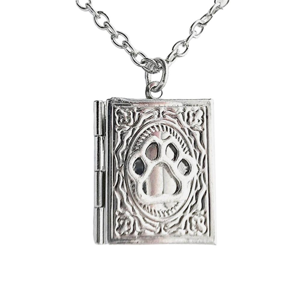 Dainty Book Locket Necklace Unique Pendant Collarbone Chain Sweater Chain Charm Vintage Neckchains Jewelry Accessory